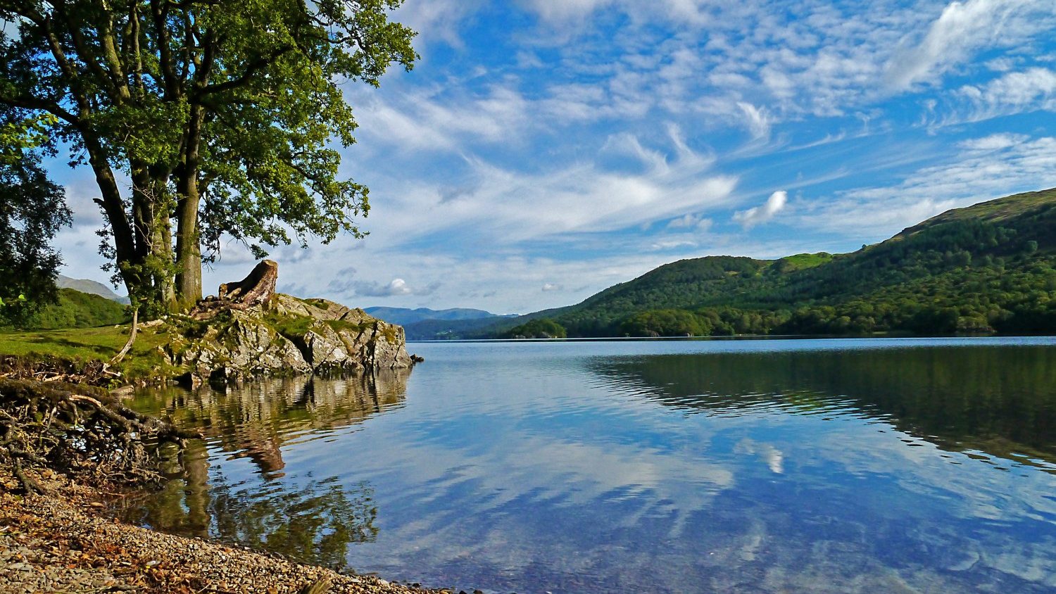 Coniston Water from it's South Western shore